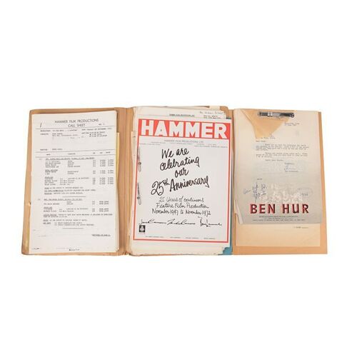 149. Hand-Annotated and Hand-Signed Hammer Film Productions Paperwork ### HAMMER HOUSE OF HORROR (VARIOUS PRODUCTIONS)