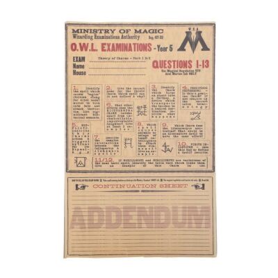161. O.W.L. Paper ### HARRY POTTER AND THE ORDER OF THE PHOENIX (2007)