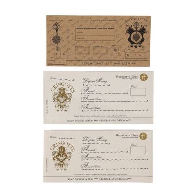 168. Three Gringotts Cheques ### HARRY POTTER SERIES (2001 - 2011)