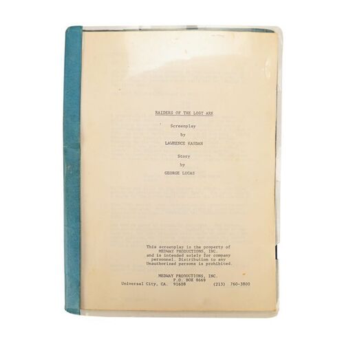 184. Production-Used Script ### INDIANA JONES AND THE RAIDERS OF THE LOST ARK (1981)