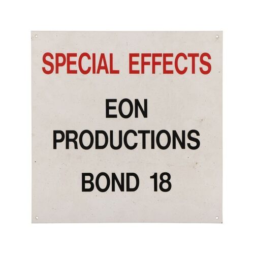 206. EON Productions Special Effects Department Sign ### JAMES BOND: TOMORROW NEVER DIES (1997)