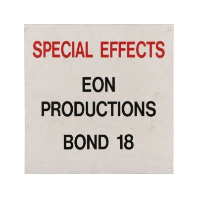 206. EON Productions Special Effects Department Sign ### JAMES BOND: TOMORROW NEVER DIES (1997)