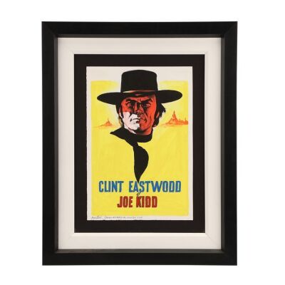 226. Enzo Nistri Hand-Painted Italian Poster Concept Art ### JOE KIDD (1972)