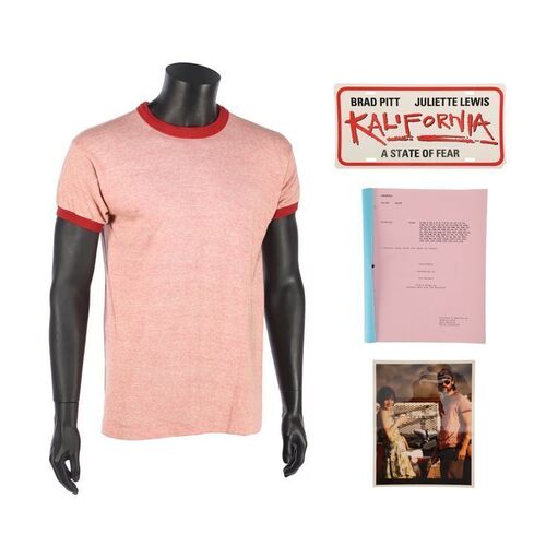 246. Early Grayce's (Brad Pitt) T-Shirt, Production Script and Sign ### KALIFORNIA (1993)