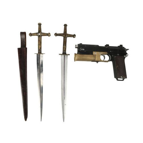 251. Grigori Rasputin's (Rhys Ifans) Hero and Stunt Daggers and Orlando Oxford's (Ralph Fiennes) Stunt Flare Pistol ### KING'S MAN, THE (2021)