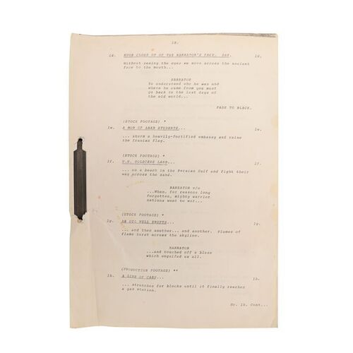 262. Hand-Annotated Production Script ### MAD MAX 2: THE ROAD WARRIOR (1981)