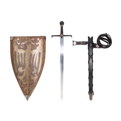 263. King Stefan's (Sharlto Copley) Hero Sword and Scabbard and King's Guard Shield ### MALEFICENT (2014)