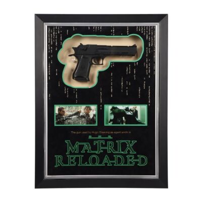 275. Framed Agent Smith (Hugo Weaving) Stunt Desert Eagle ### MATRIX RELOADED, THE (2003)