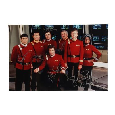 333. William Shatner, Leonard Nimoy and Cast-Autographed Photograph ### STAR TREK V: THE FINAL FRONTIER (1989)