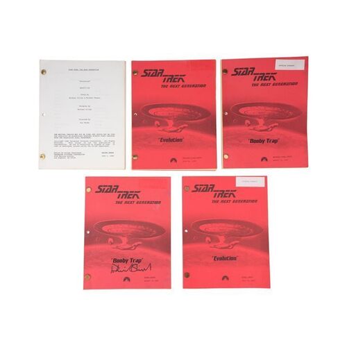 336. Patrick Stewart-Autographed "Booby Trap" Script with Four Additional Annotated Season 3 Scripts ### STAR TREK: THE NEXT GENERATION (TV SERIES, 1987-1994)