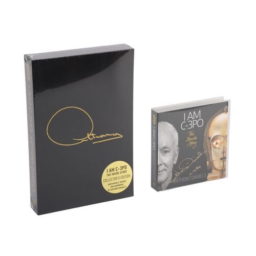 339. Anthony Daniels Collection: ''I Am C-3PO - The Inside Story'' Autographed Hardback Collector's Edition and Audiobook CD ### ANTHONY DANIELS