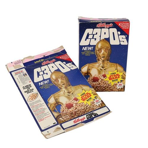 349. Anthony Daniels Collection: Opened "C-3PO's" Cereal Box and Flattened Cereal Box ### STAR WARS: RETURN OF THE JEDI (1983)