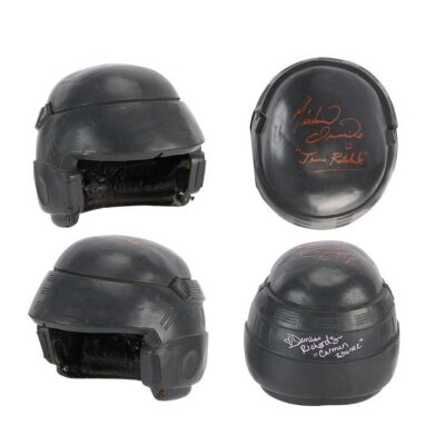 360. Michael Ironside and Denise Richards Autographed Mobile Infantry M-3 Tactical Helmet ### STARSHIP TROOPERS (1997)