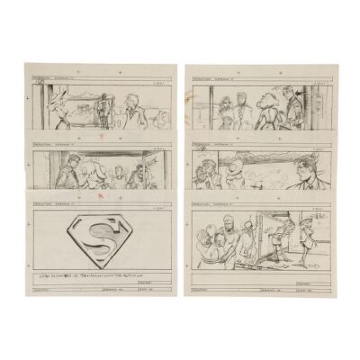 362. Set of Six Hand-Drawn and Annotated Storyboards ### SUPERMAN III (1983)