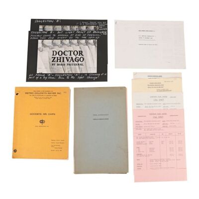 378. Elstree Studios-Related Production Paperwork ### VARIOUS PRODUCTIONS