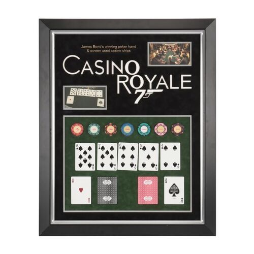 214. James Bond's (Daniel Craig) Winning Poker Hand and Casino Royale Chips ### JAMES BOND: CASINO ROYALE (2006)