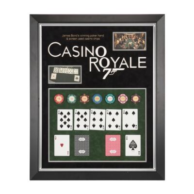214. James Bond's (Daniel Craig) Winning Poker Hand and Casino Royale Chips ### JAMES BOND: CASINO ROYALE (2006)