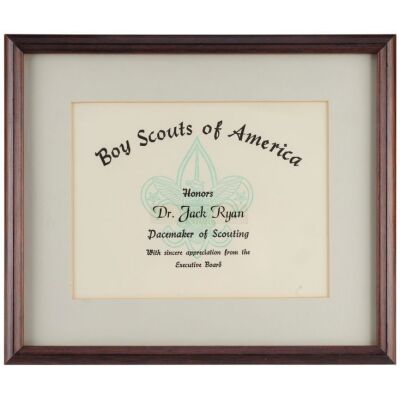 69. Jack Ryan's (Harrison Ford) Boy Scouts of America Certificate ### CLEAR AND PRESENT DANGER (1994)