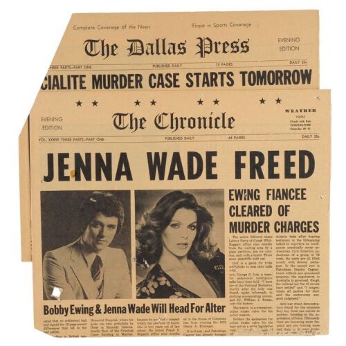 92. Pair of Newspaper Covers ### DALLAS (1978-1991)