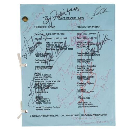 98. Cast-Autographed Script ### DAYS OF OUR LIVES (1965-PRESENT)