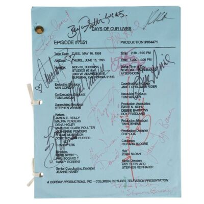 98. Cast-Autographed Script ### DAYS OF OUR LIVES (1965-PRESENT)