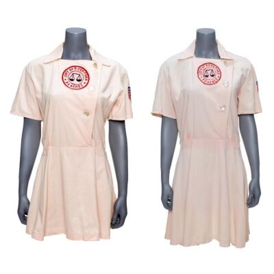 248. Doris Murphy's (Rosie O'Donnell) and Evelyn Gardner's (Bitty Schram) Screen-Matched Rockford Peaches Uniforms ### LEAGUE OF THEIR OWN, A (1992)
