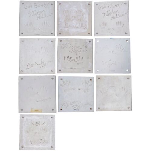 303. Collection of Nine Celebrity Handprint Impressions ### PLANET HOLLYWOOD MEMORABILIA