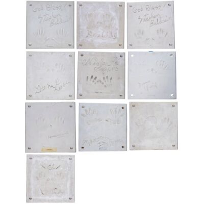 303. Collection of Nine Celebrity Handprint Impressions ### PLANET HOLLYWOOD MEMORABILIA