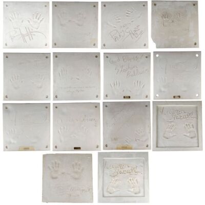 304. Collection of 13 Celebrity Handprint Impressions ### PLANET HOLLYWOOD MEMORABILIA