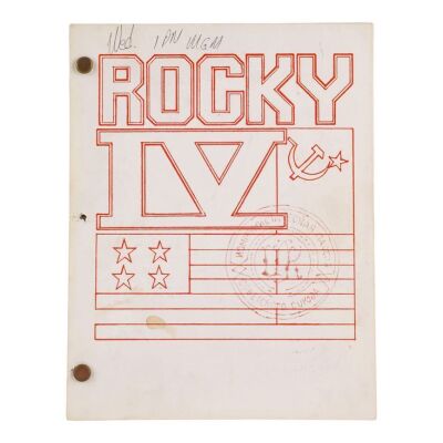 326. Tony Burton's Hand-Annotated Final Shooting Script ### ROCKY IV (1985)