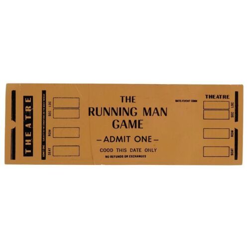 336. Running Man Ticket ### THE RUNNING MAN (1987)