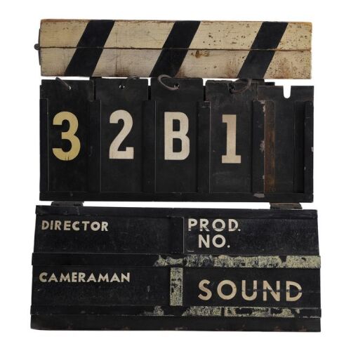 410. Vintage Camera Equipment Co. Clapperboard ### UNKNOWN PRODUCTION