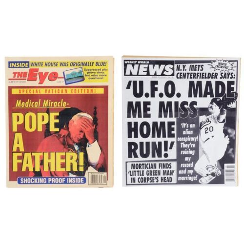 279. Pope A Father! and Production-Made "U.F.O. Made Me Miss Home Run!" Tabloid Newspapers ### MEN IN BLACK (1997)