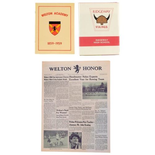 99. Production-Made "Welton Welcomes New Teacher" Welton Honor Newspaper with Welton Academy Opening Services Program and Yearbook ### DEAD POETS SOCIETY (1989)