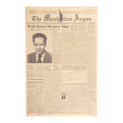 201. Manhattan Argus "Wall Street Mystery Man" Newspaper Cover ### THE HUDSUCKER PROXY (1994)