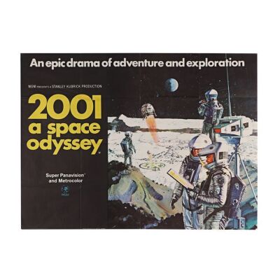 1. UK Quad (Men on the Moon), 1968 ### 2001: A SPACE ODYSSEY (1968)