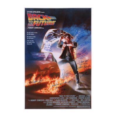 10. Cast-Autographed Poster ### BACK TO THE FUTURE (1985)