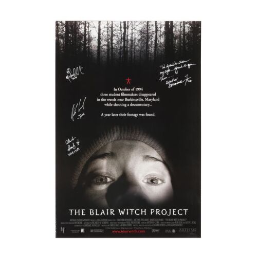 14. Michael C. Williams, Joshua Leonard, Heather Donahue and Eduardo Sanchez Autographed Poster ### BLAIR WITCH PROJECT, THE (1999)