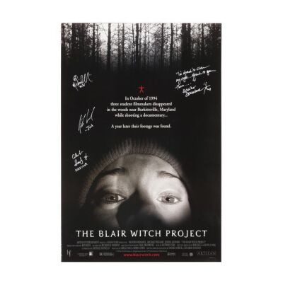 14. Michael C. Williams, Joshua Leonard, Heather Donahue and Eduardo Sanchez Autographed Poster ### BLAIR WITCH PROJECT, THE (1999)