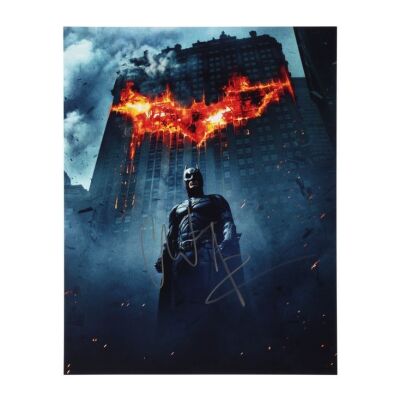 29. Christian Bale Autographed Mini Poster ### DARK KNIGHT, THE (2008)
