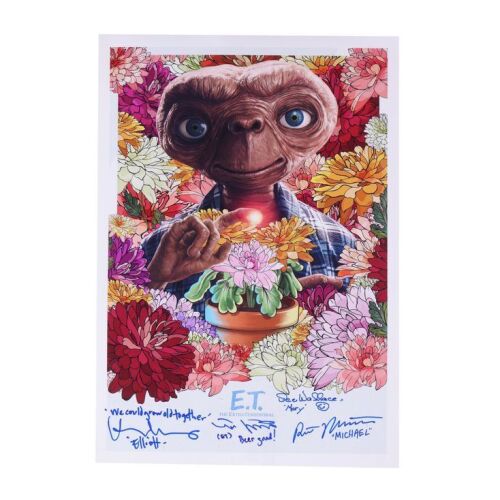 38. Cast-Autographed Poster ### E.T. THE EXTRA-TERRESTRIAL (1982)