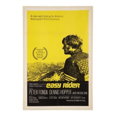 39. US One-Sheet Style A, 1969 - Linen-Backed ### EASY RIDER (1969)