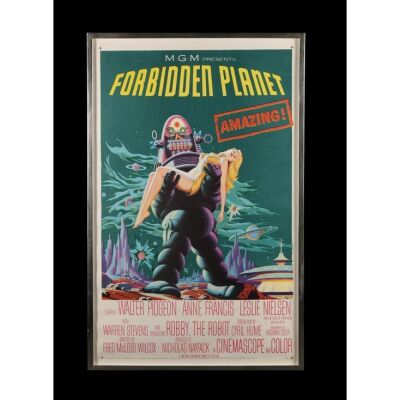 44. Framed US One-Sheet, 1956 - Linen-Backed ### FORBIDDEN PLANET (1956)