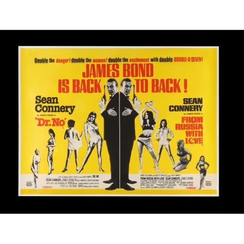 49. Double-Bill UK Quad, 1965 - Linen-Backed ### JAMES BOND: DR. NO/FROM RUSSIA WITH LOVE