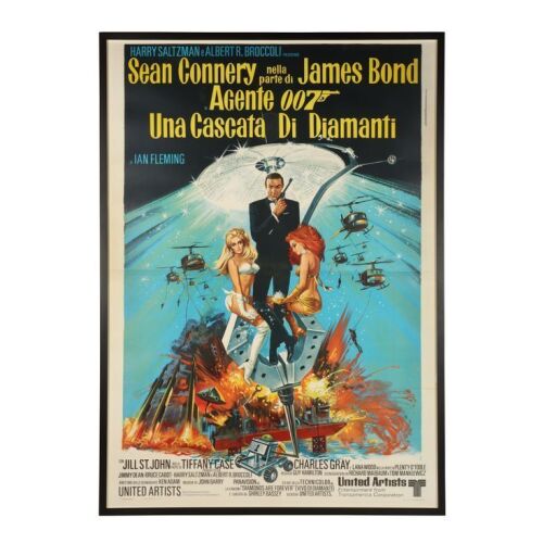 55. Framed Italian Four-Fogli, 1971 - Linen-Backed ### JAMES BOND: DIAMONDS ARE FOREVER (1971)