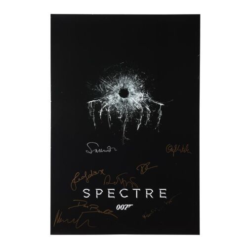 57. Daniel Craig, Christoph Waltz, Lea Seydoux, Ben Whishaw and Others Autographed Teaser One-Sheet Poster ### JAMES BOND: SPECTRE (2015)
