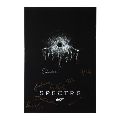57. Daniel Craig, Christoph Waltz, Lea Seydoux, Ben Whishaw and Others Autographed Teaser One-Sheet Poster ### JAMES BOND: SPECTRE (2015)