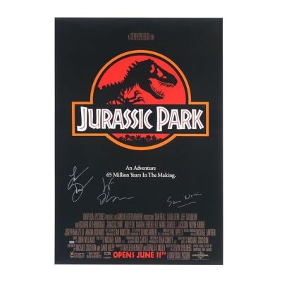 64. Jeff Goldblum, Sam Neill and Laura Dern Autographed Poster ### JURASSIC PARK (1993)