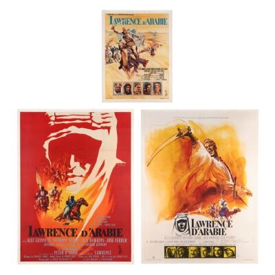 70. Three French Posters, 1963 (First Release) and 1971 - Linen-Backed ### LAWRENCE OF ARABIA (1962)