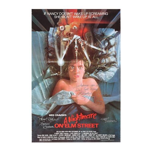 78. Cast-Autographed Poster ### NIGHTMARE ON ELM STREET, A (1984)